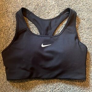 nike black sports bra